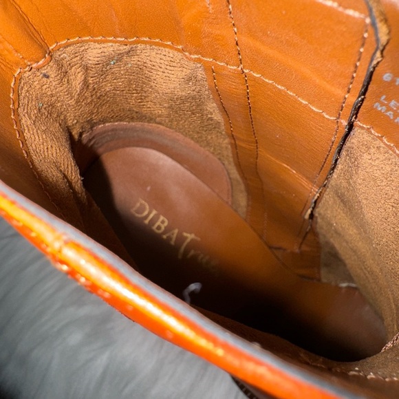 Diba Orange Ankle Boots with Block Heel - Picture 5 of 10